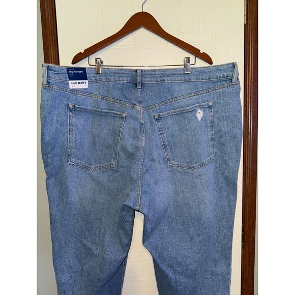 Old Navy High-Waisted Secret-Smooth Pockets O.G. Straight Ankle Jeans Size 26 - Picture 7 of 12